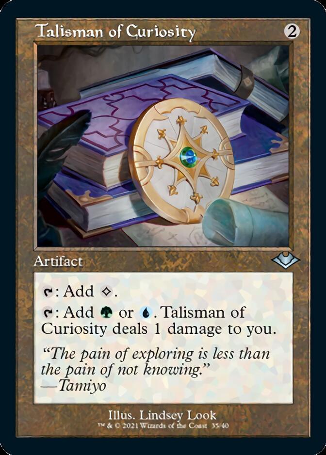 Talisman of Curiosity (Retro Foil Etched) [Modern Horizons] | Gamer Loot