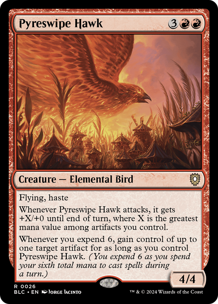 Pyreswipe Hawk [Bloomburrow Commander] | Gamer Loot