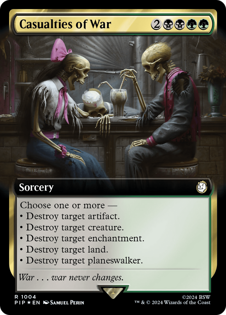 Casualties of War (Extended Art) (Surge Foil) [Fallout] | Gamer Loot