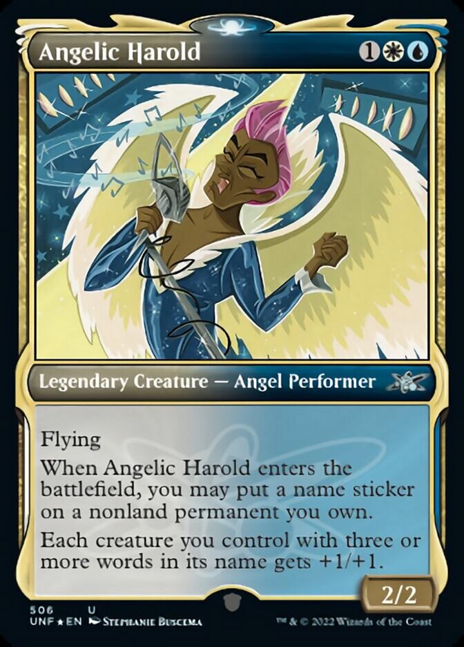 Angelic Harold (Showcase) (Galaxy Foil) [Unfinity] | Gamer Loot