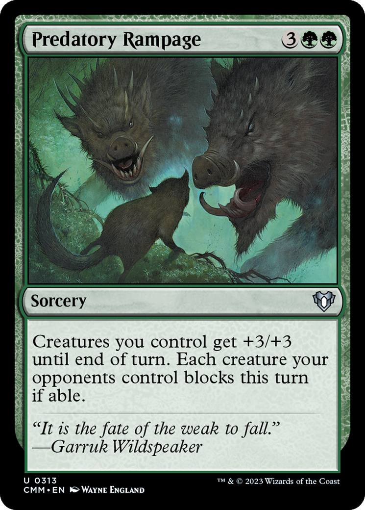 Predatory Rampage [Commander Masters] | Gamer Loot