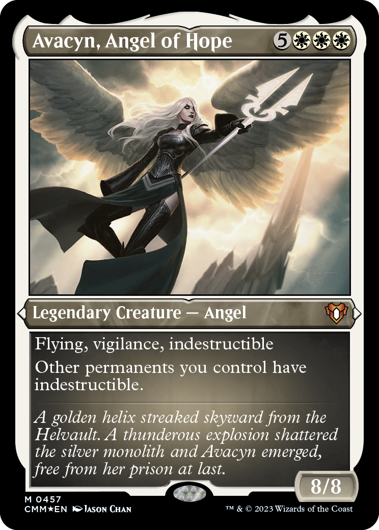 Avacyn, Angel of Hope (Foil Etched) [Commander Masters] | Gamer Loot