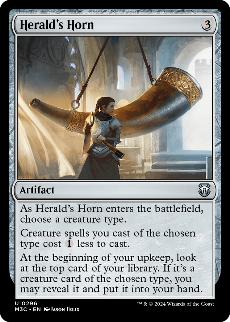 Herald's Horn (Ripple Foil) [Modern Horizons 3 Commander] | Gamer Loot