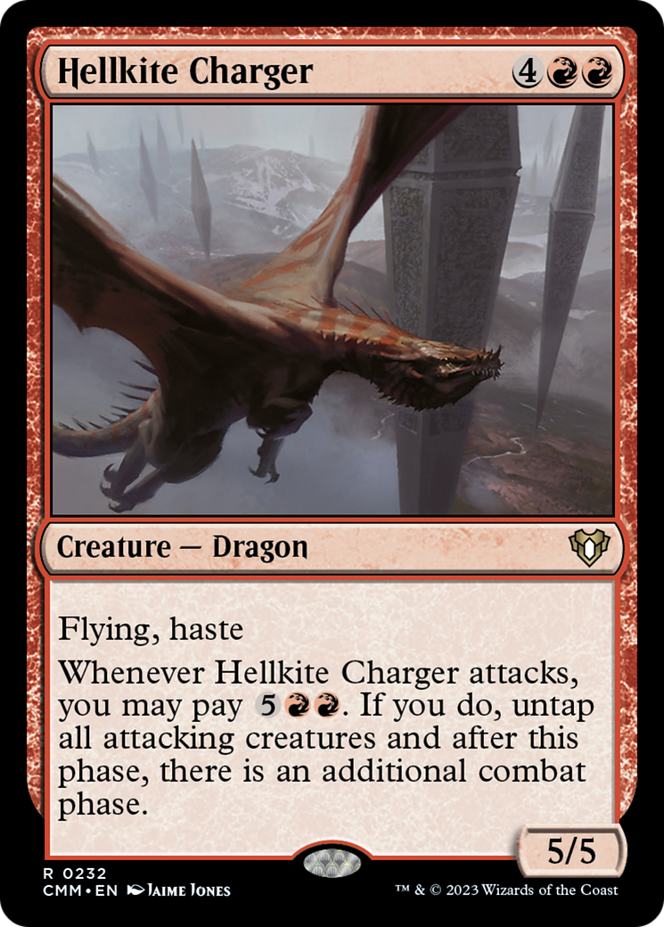 Hellkite Charger (Foil Etched) [Commander Masters] | Gamer Loot