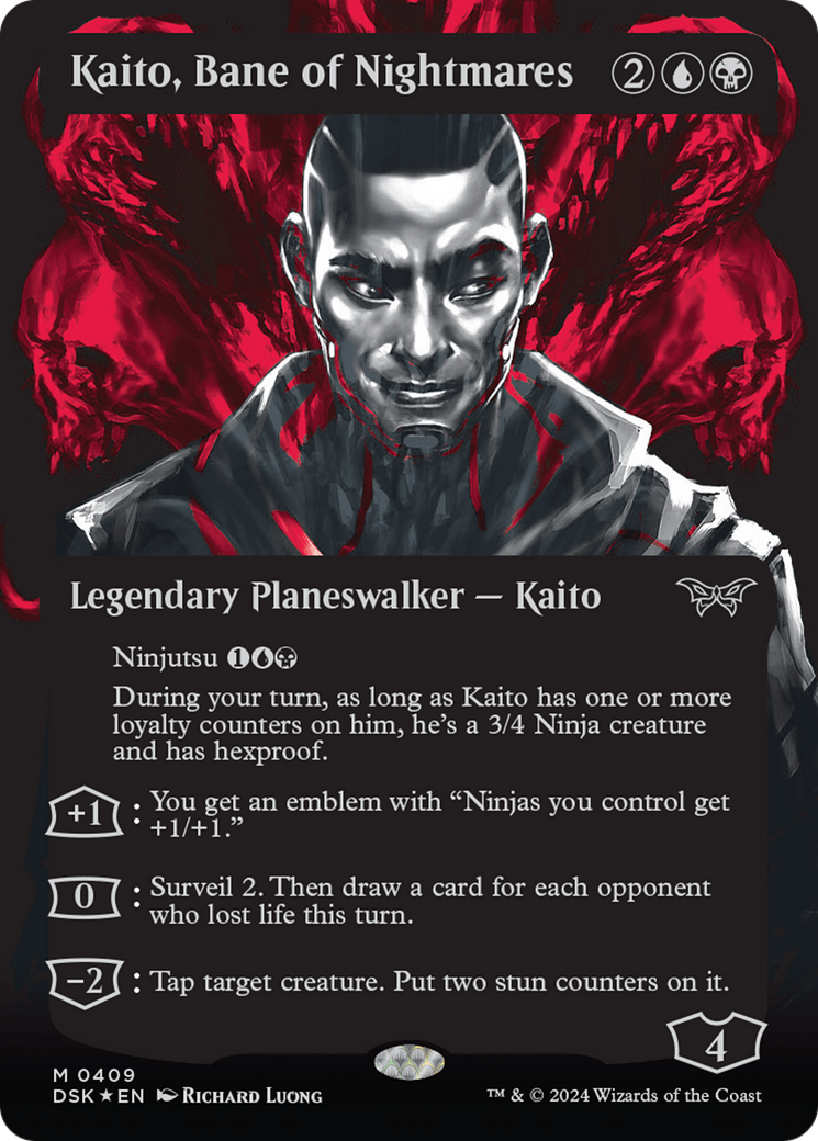 Kaito, Bane of Nightmares (Showcase) (Textured) [Duskmourn: House of Horror] | Gamer Loot