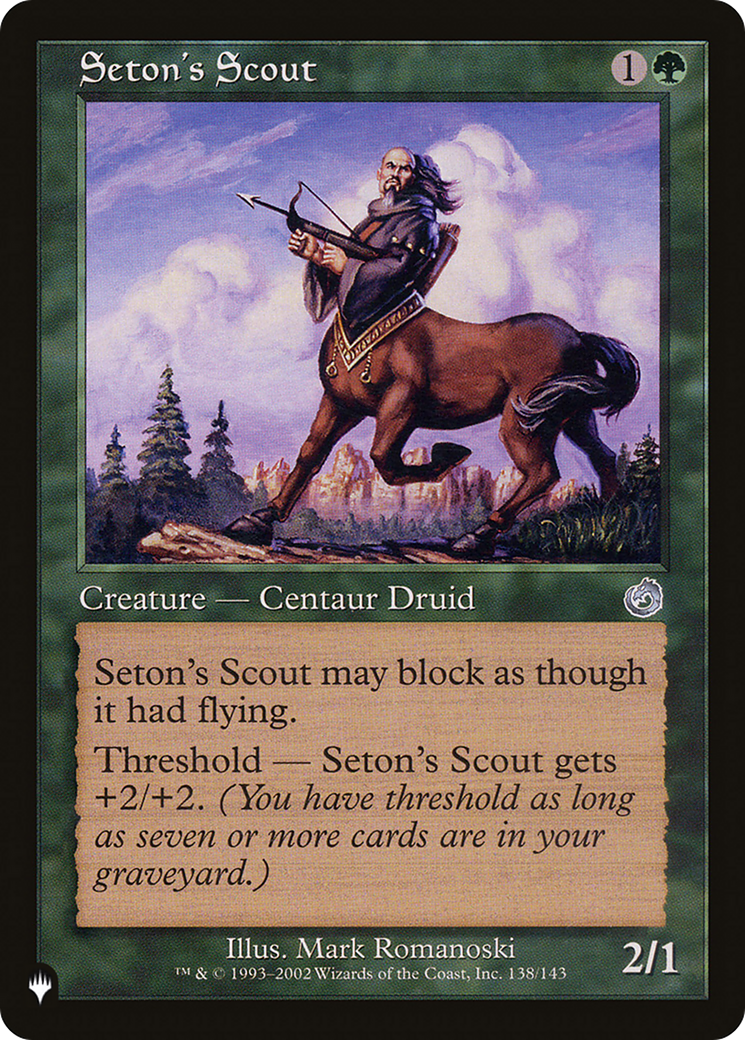 Seton's Scout [The List Reprints] | Gamer Loot