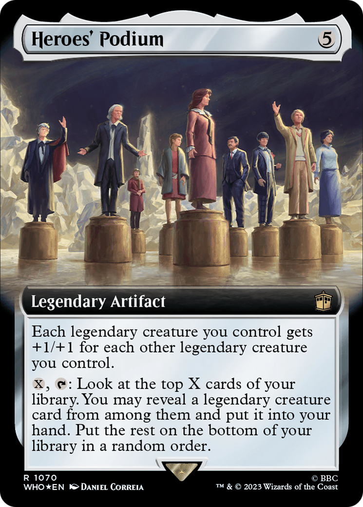 Heroes' Podium (Extended Art) (Surge Foil) [Doctor Who] | Gamer Loot