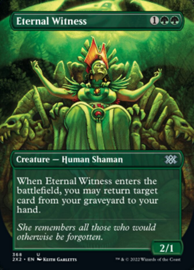 Eternal Witness (Borderless Alternate Art) [Double Masters 2022] | Gamer Loot