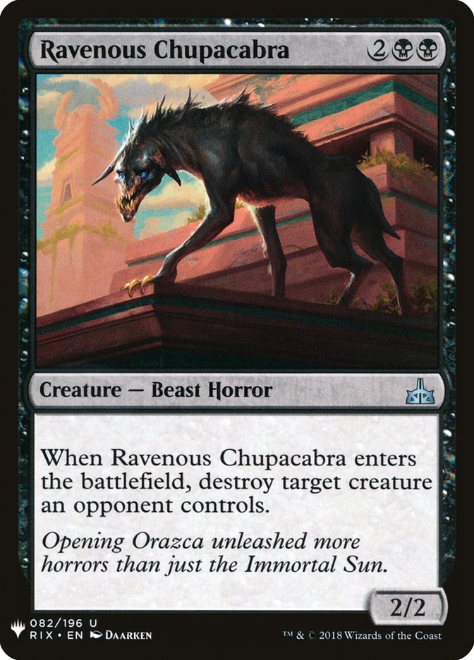 Ravenous Chupacabra [Mystery Booster] | Gamer Loot