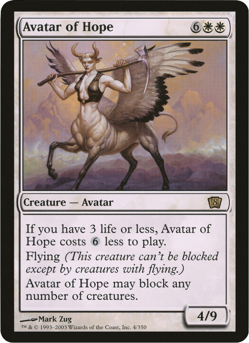 Avatar of Hope (Oversized) [Eighth Edition Box Topper] | Gamer Loot