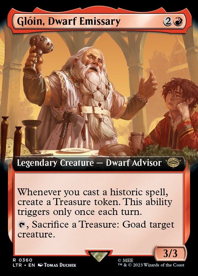 Gloin, Dwarf Emissary (Extended Art) [The Lord of the Rings: Tales of Middle-Earth] | Gamer Loot