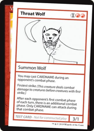 Throat Wolf (2021 Edition) [Mystery Booster Playtest Cards] | Gamer Loot