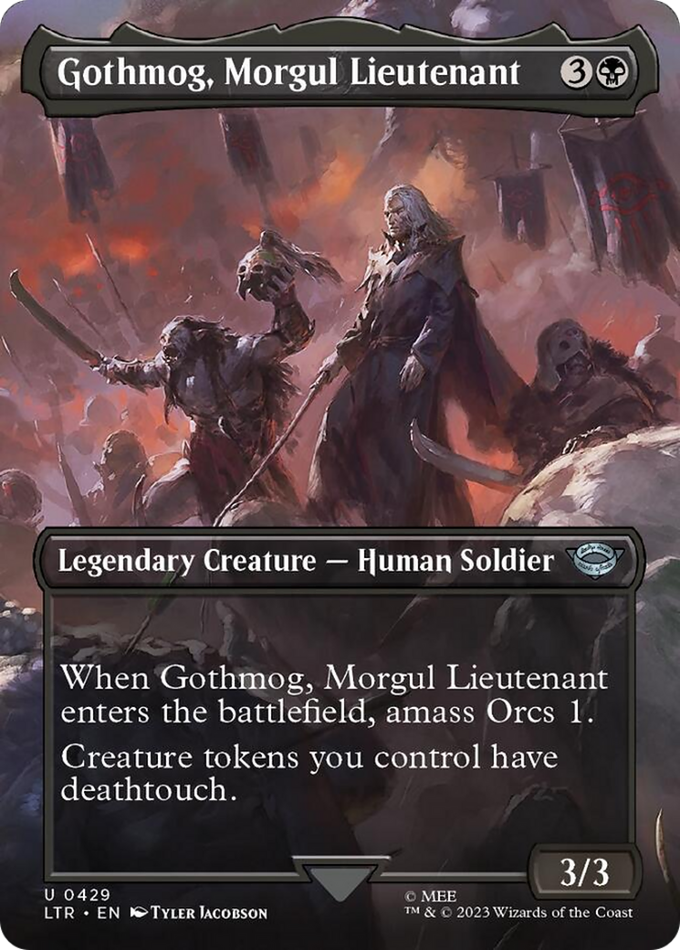 Gothmog, Morgul Lieutenant (Borderless Alternate Art) [The Lord of the Rings: Tales of Middle-Earth] | Gamer Loot