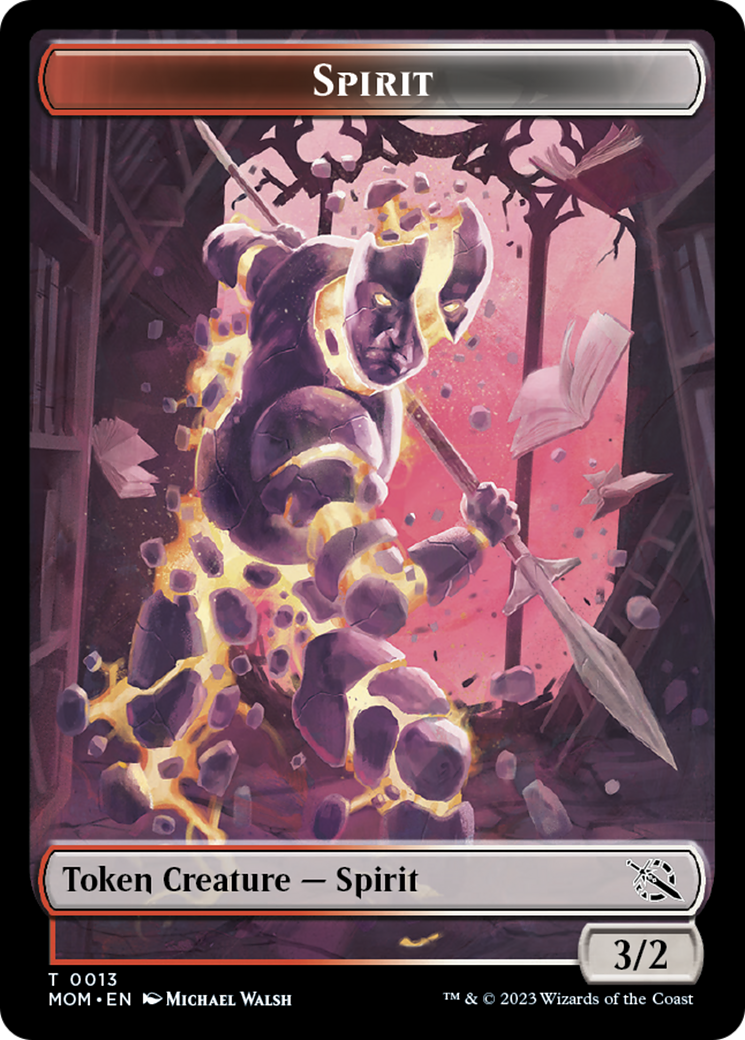 Treasure (20) // Spirit (13) Double-Sided Token [March of the Machine Tokens] | Gamer Loot