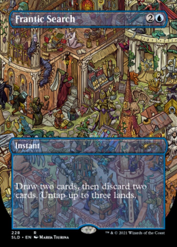 Frantic Search (Borderless) [Secret Lair Drop Series] | Gamer Loot