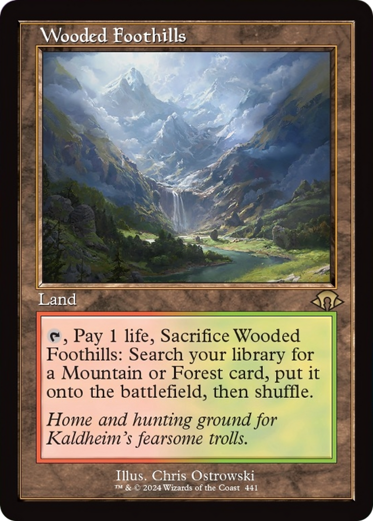 Wooded Foothills (Retro) [Modern Horizons 3] | Gamer Loot