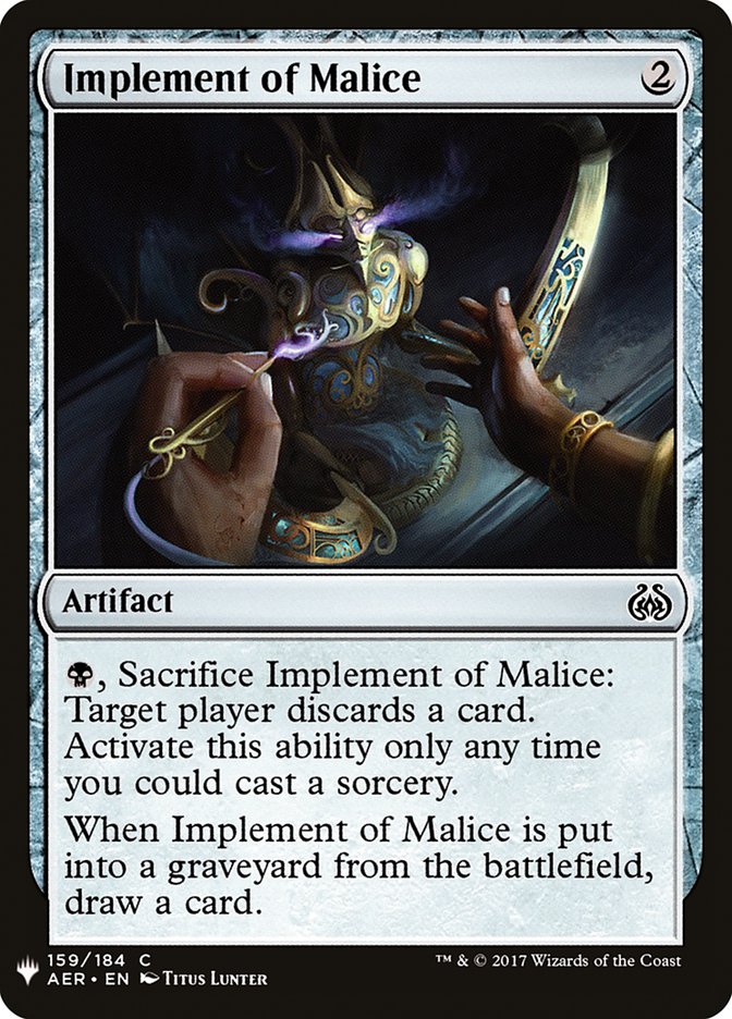 Implement of Malice [Mystery Booster] | Gamer Loot