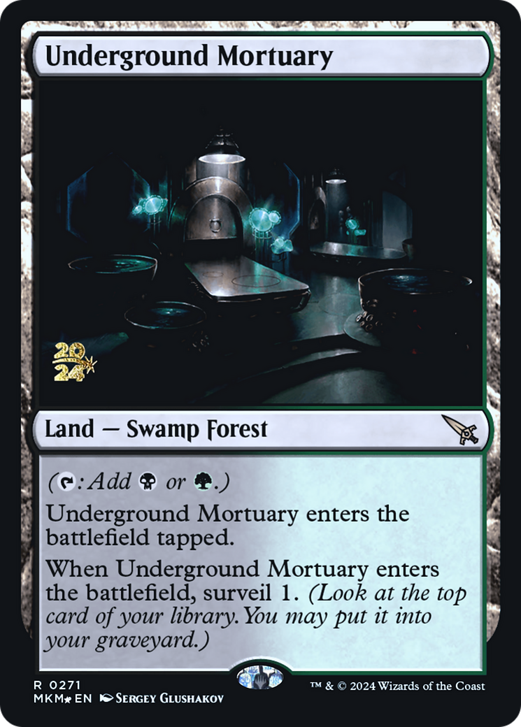 Underground Mortuary [Murders at Karlov Manor Prerelease Promos] | Gamer Loot