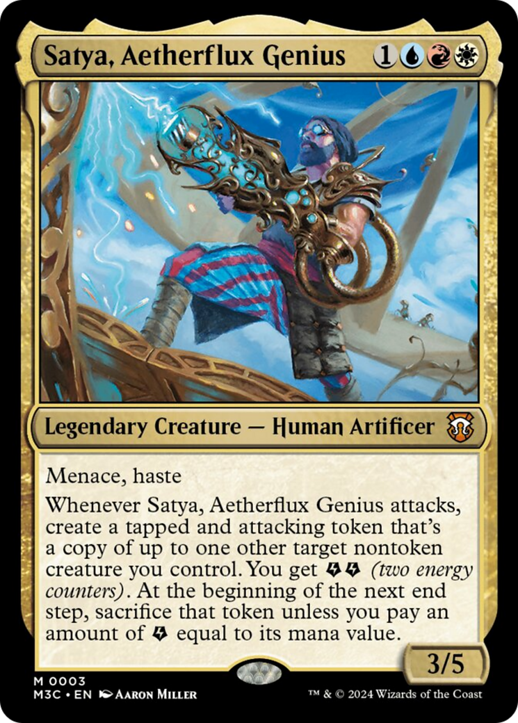 Satya, Aetherflux Genius [Modern Horizons 3 Commander] | Gamer Loot