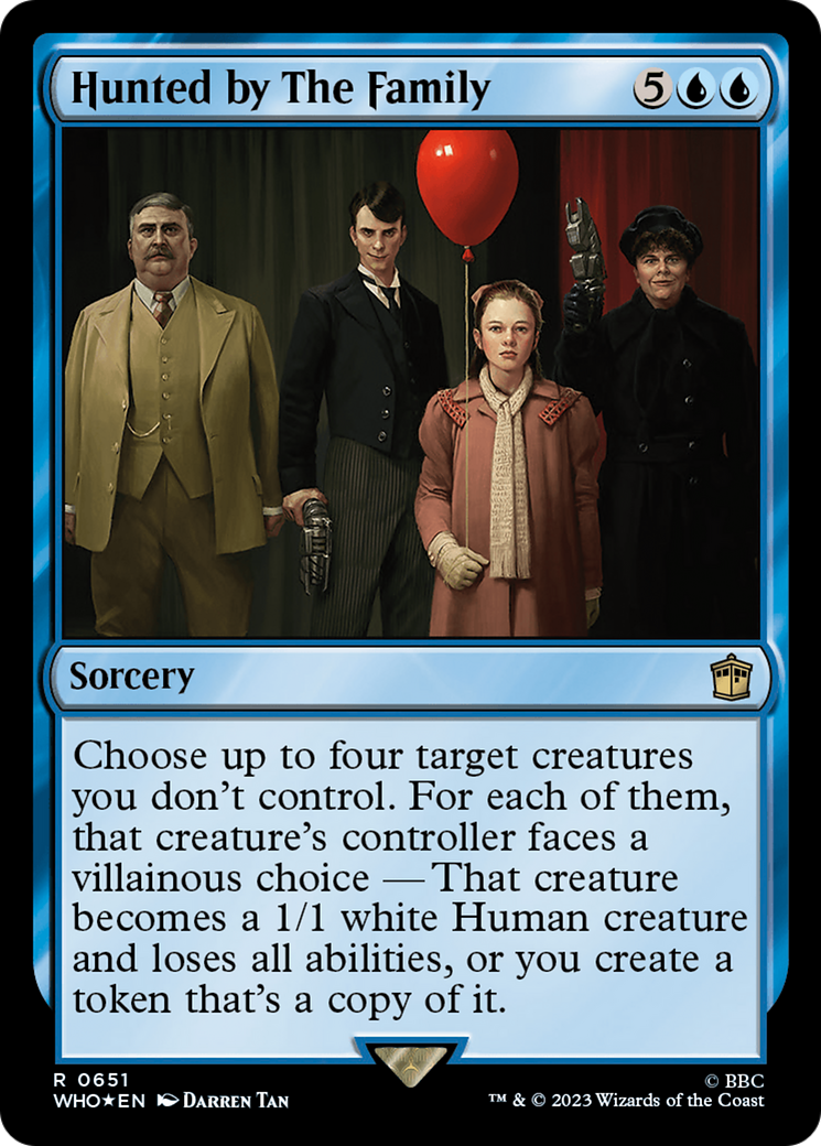 Hunted by The Family (Surge Foil) [Doctor Who] | Gamer Loot