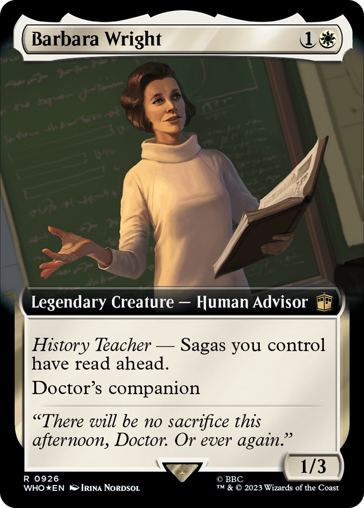 Barbara Wright (Extended Art) (Surge Foil) [Doctor Who] | Gamer Loot