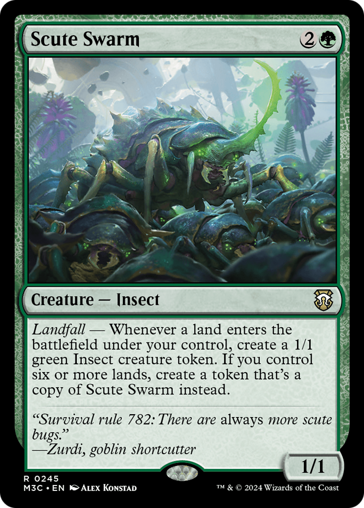 Scute Swarm (Ripple Foil) [Modern Horizons 3 Commander] | Gamer Loot