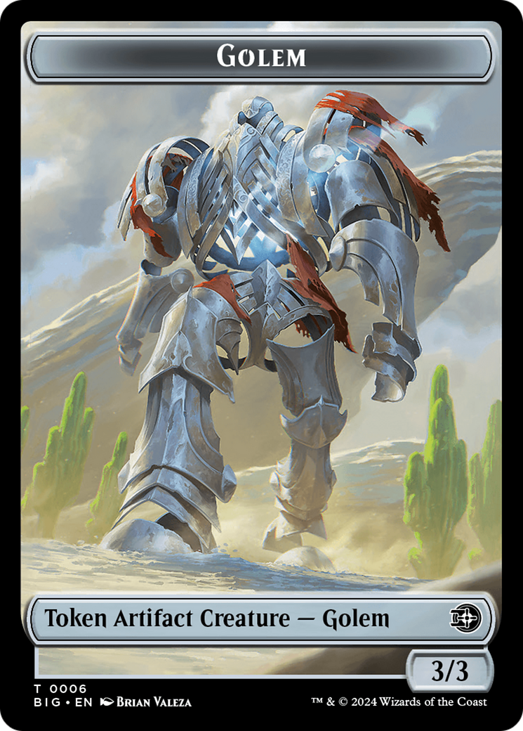 Golem Token [Outlaws of Thunder Junction: The Big Score Tokens] | Gamer Loot