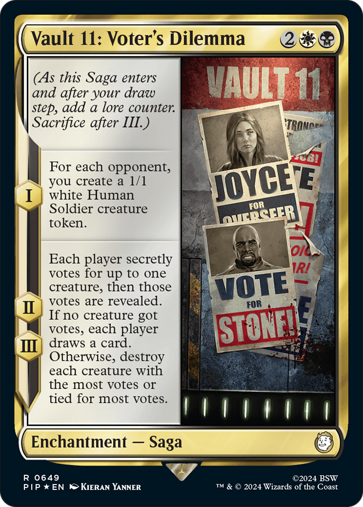 Vault 11: Voter's Dilemna (Surge Foil) [Fallout] | Gamer Loot