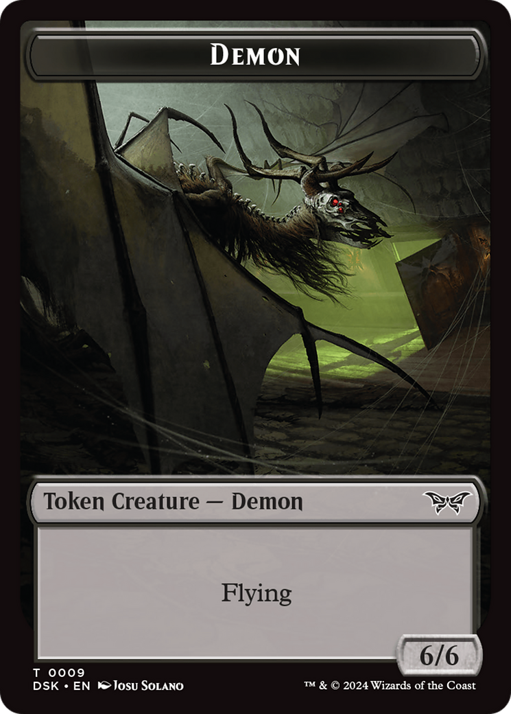 Demon Token [Duskmourn: House of Horror Tokens] | Gamer Loot