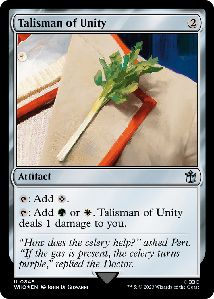 Talisman of Unity (Surge Foil) [Doctor Who] | Gamer Loot