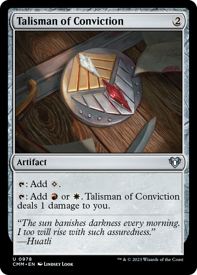 Talisman of Conviction [Commander Masters] | Gamer Loot