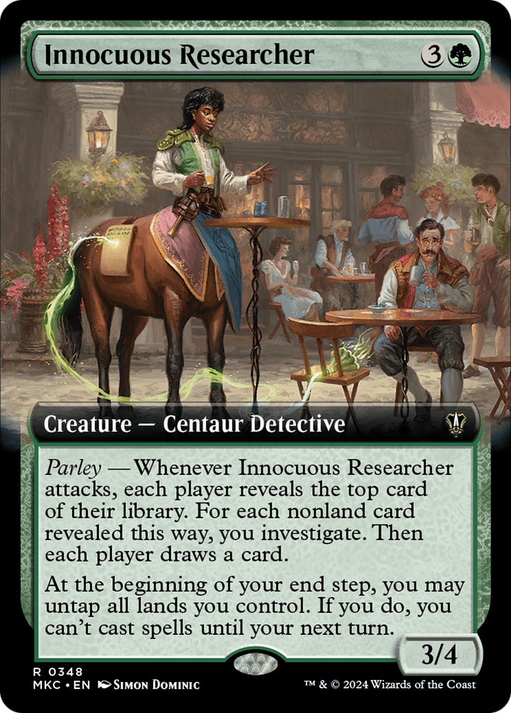 Innocuous Researcher (Extended Art) [Murders at Karlov Manor Commander] | Gamer Loot