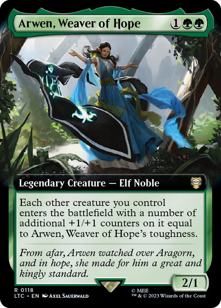 Arwen, Weaver of Hope (Extended Art) [The Lord of the Rings: Tales of Middle-Earth Commander] | Gamer Loot