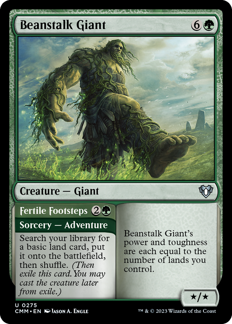 Beanstalk Giant // Fertile Footsteps [Commander Masters] | Gamer Loot