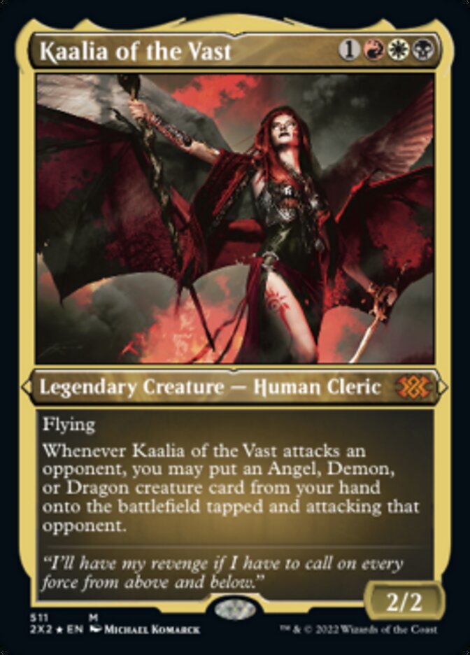 Kaalia of the Vast (Foil Etched) [Double Masters 2022] | Gamer Loot