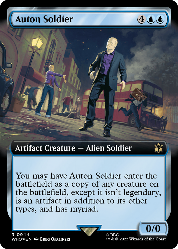 Auton Soldier (Extended Art) (Surge Foil) [Doctor Who] | Gamer Loot