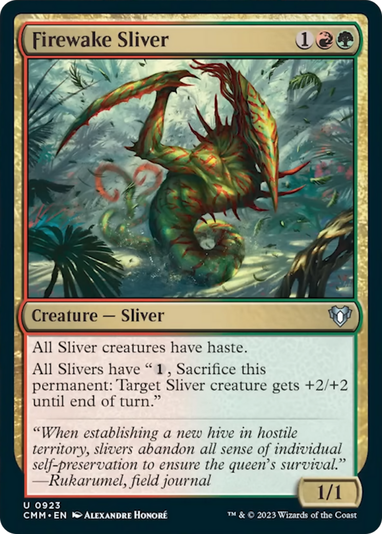 Firewake Sliver [Commander Masters] | Gamer Loot