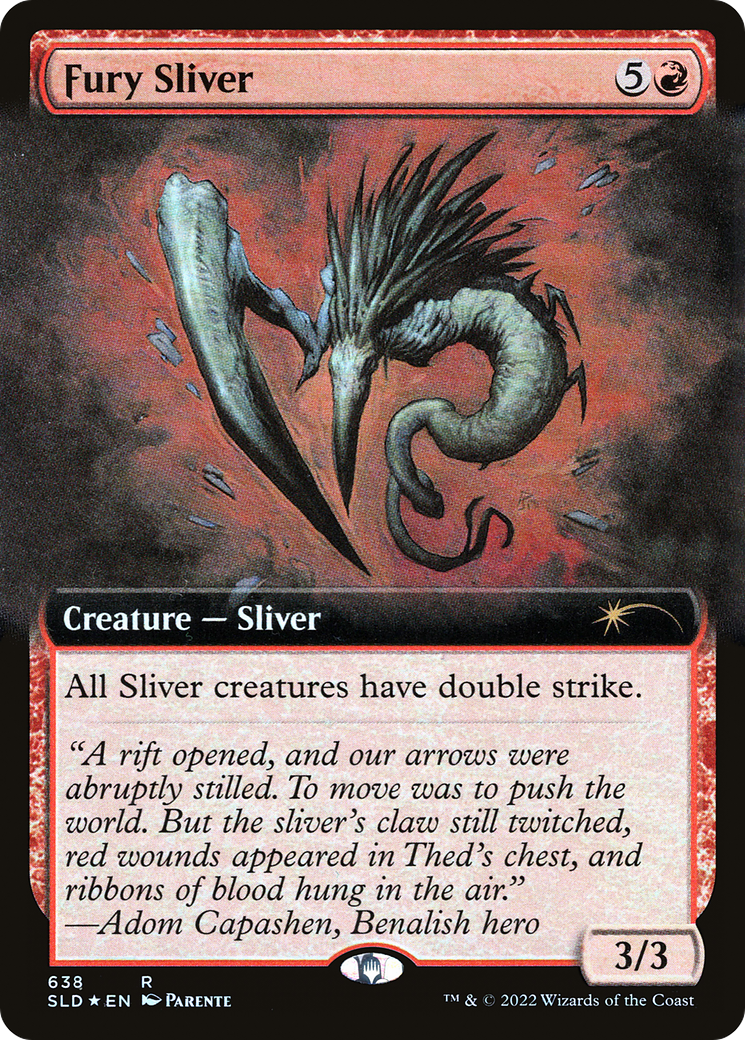 Fury Sliver (Extended Art) [Secret Lair Drop Promos] | Gamer Loot