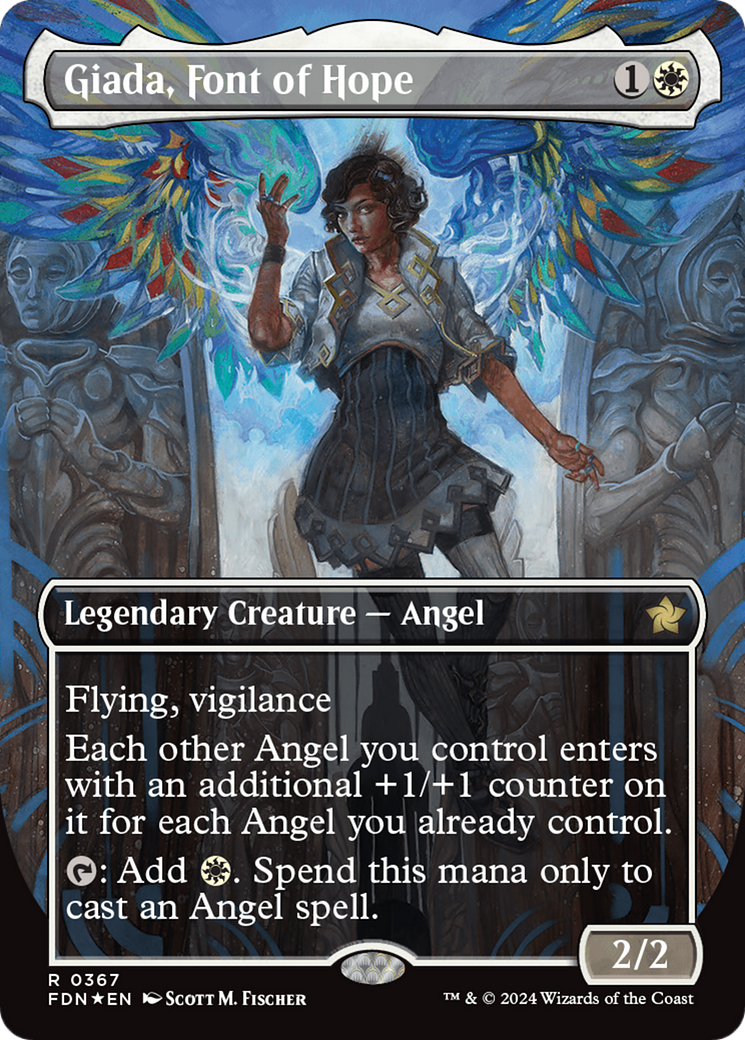 Giada, Font of Hope (Borderless) (Mana Foil) [Foundations] | Gamer Loot