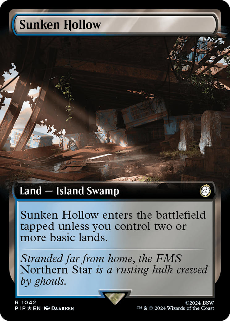 Sunken Hollow (Extended Art) (Surge Foil) [Fallout] | Gamer Loot