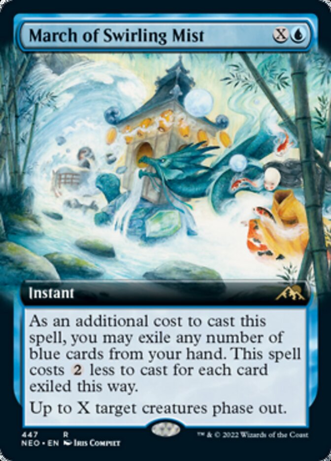 March of Swirling Mist (Extended Art) [Kamigawa: Neon Dynasty] | Gamer Loot