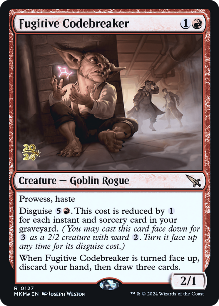 Fugitive Codebreaker [Murders at Karlov Manor Prerelease Promos] | Gamer Loot