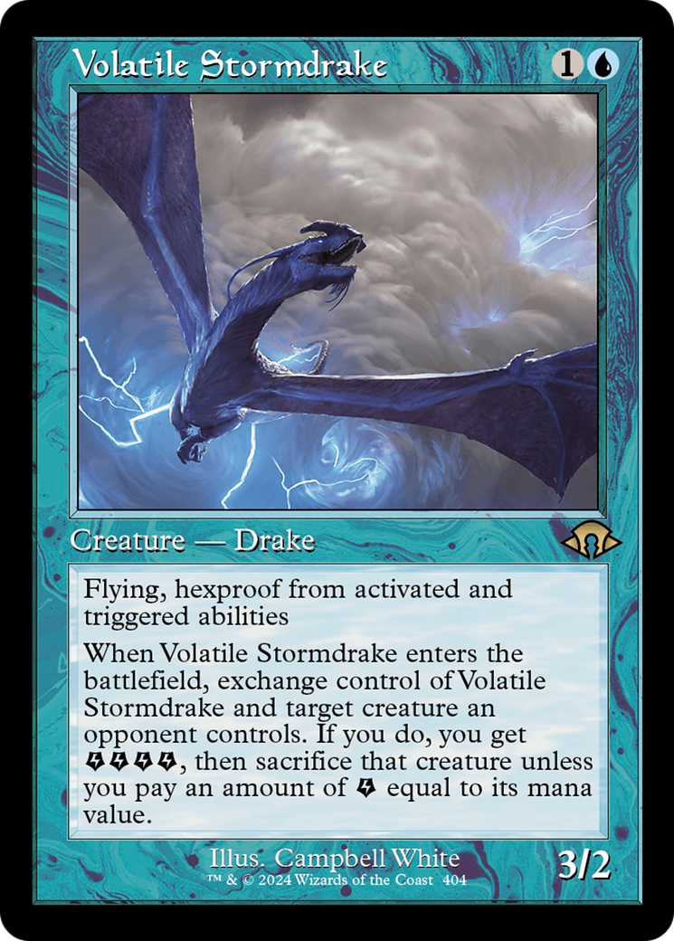 Volatile Stormdrake (Retro) [Modern Horizons 3] | Gamer Loot