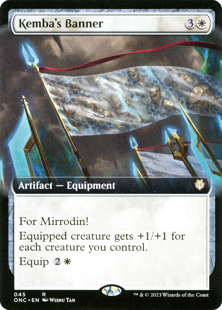 Kemba's Banner (Extended Art) [Phyrexia: All Will Be One Commander] | Gamer Loot