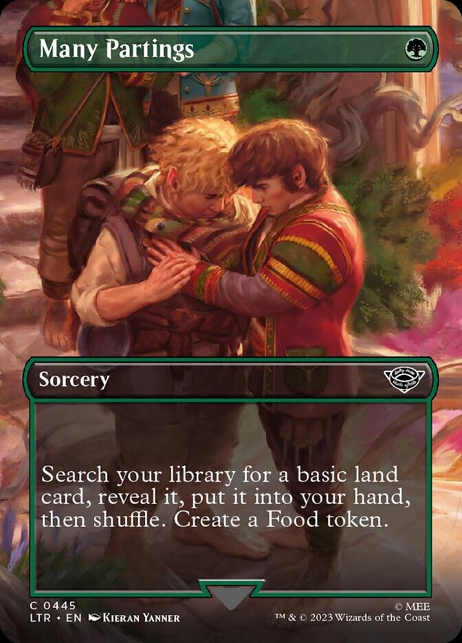 Many Partings (Borderless Alternate Art) [The Lord of the Rings: Tales of Middle-Earth] | Gamer Loot