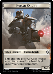 Human Knight // Copy Double-Sided Token [Fallout Tokens] | Gamer Loot