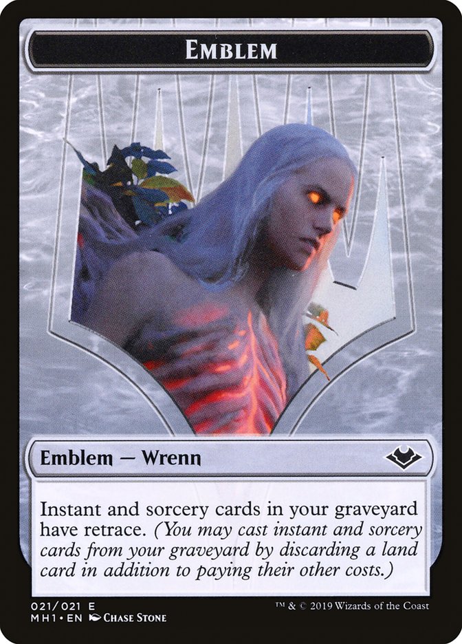 Shapeshifter (001) // Wrenn and Six Emblem (021) Double-Sided Token [Modern Horizons Tokens] | Gamer Loot