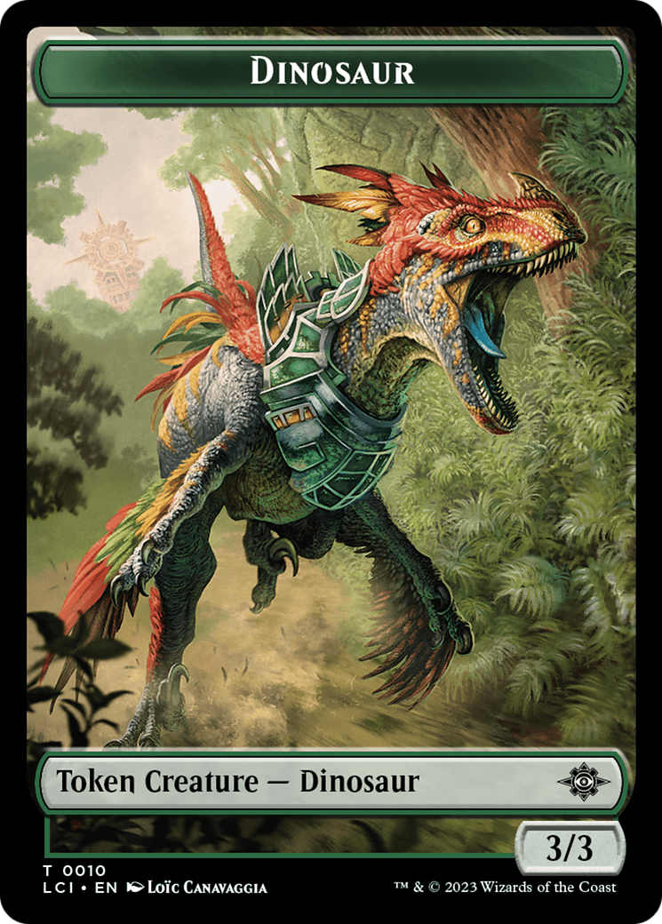 Dinosaur Token (0010) [The Lost Caverns of Ixalan Tokens] | Gamer Loot