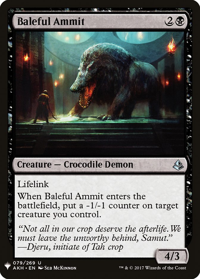 Baleful Ammit [Mystery Booster] | Gamer Loot