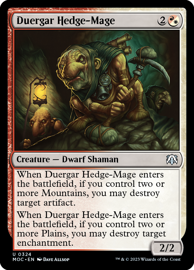 Duergar Hedge-Mage [March of the Machine Commander] | Gamer Loot